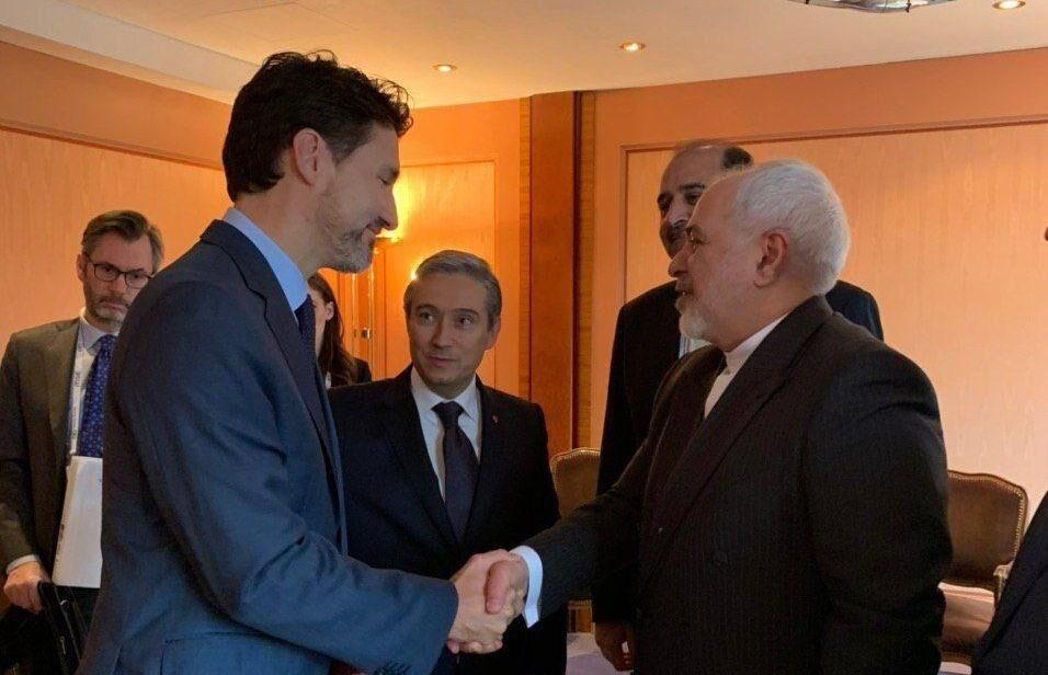 Spotkanie Justina Trudeau z szefem irańskiego MSZ Javadem Zrifem, miesiąc po zabójstwie przez Iran kanadyjskich obywateli. (zdj. IRNA)