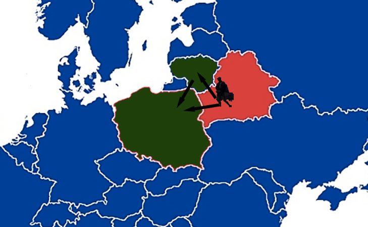 Imigranci przedostają się z Białorusi na Litwę i do Polski.