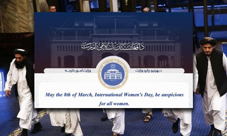 Życzenia talibów na Dzień Kobiet (zdj. twitter)