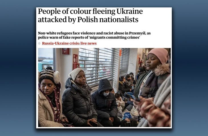 Prowokacje są szybko wychwytywane na Zachodzie. Lewicowy The Guardian takim zdjęciem ilustruje zamieszki. (zdj. strona The Guardian)