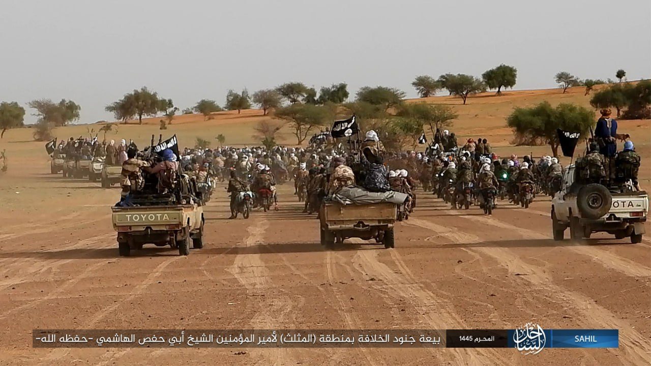 Dżihadyści na Sahelu (zdj. Twitter, Saladin Al Droni)